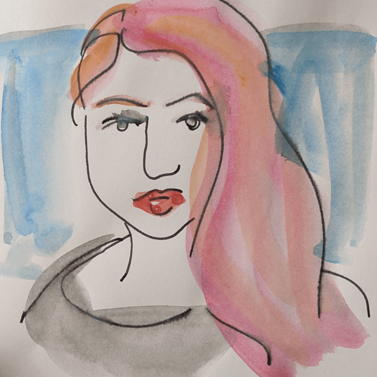 Live Drawing of Katherine Ellis by Lisa Gornick