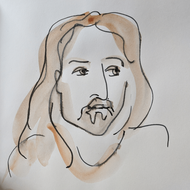 Live Drawing of Tom Allen by Lisa Gornick